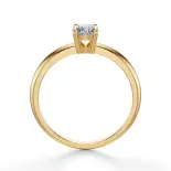 Złoty pierścionek 585 z diamentem 0.40 ct SBPZ_028